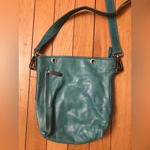 Turquoise Blue Leather Rudsak Bag